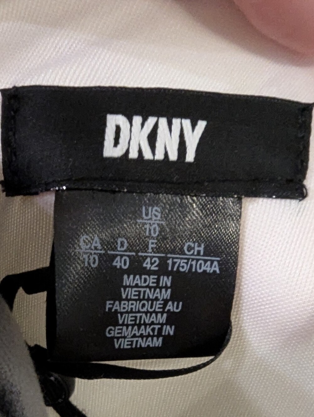 DKNY White Flutter Sleeve Bridal Midi Dress - Size 10 - Picture 2 of 9